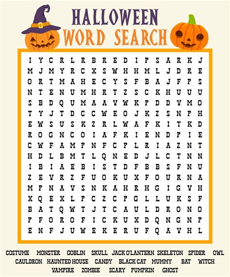 15 Best Long Halloween Word Search Printable Pdf For Free At Printablee