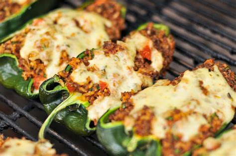 grilled chorizo stuffed poblano peppers recipes the meatwave