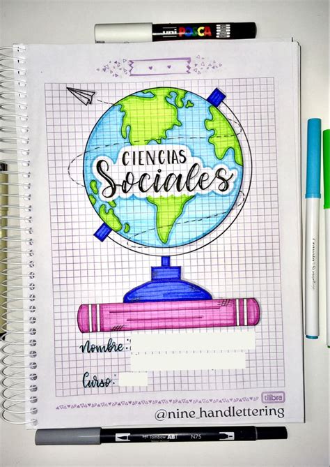 Portada De Ciencias Sociales Portada Para Cuaderno Carátula De