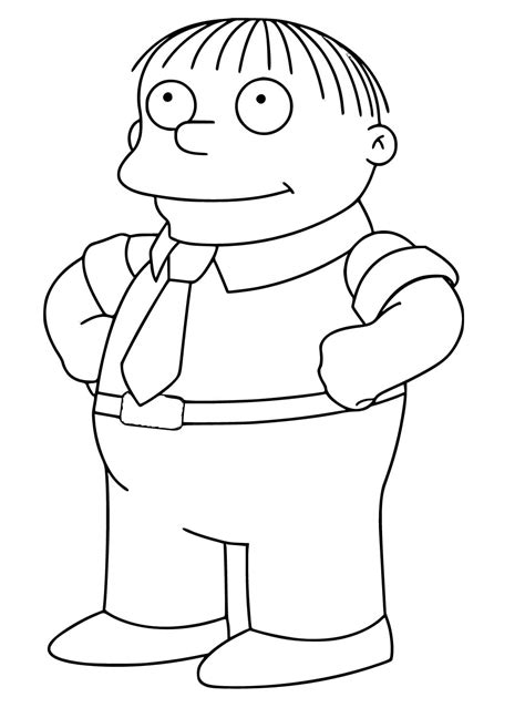 Free Printable Ralph Wiggum Coloring Page Download Print Or Color