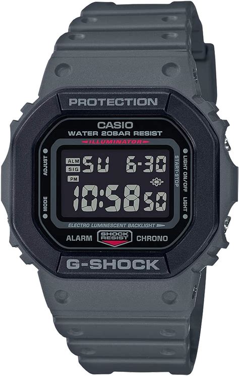 Casio G Shock Mens Dw5610su 8 Digital Watch Gray G Shock Amazonfr