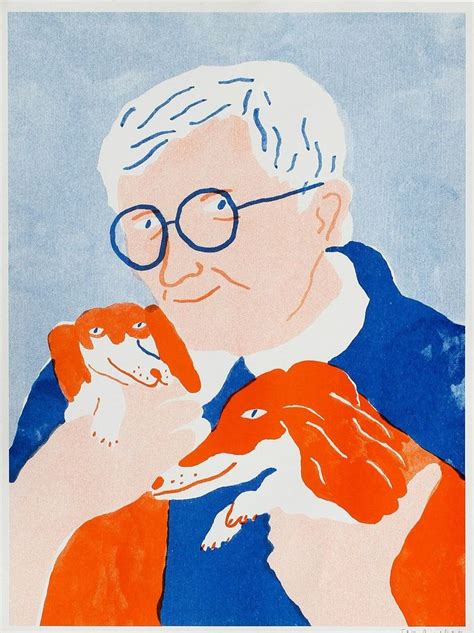 David Hockney And His Dachshunds Print Limited Edition Of 50 Little