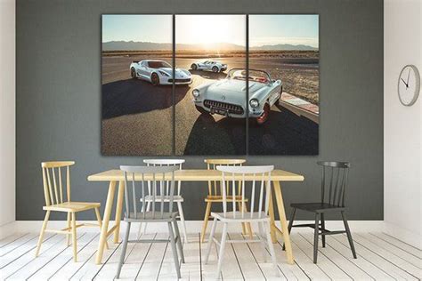 Wall art canvas Chevy corvette Corvette print Corvette art Chevrolet