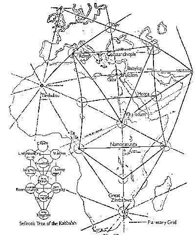 Map Of Ley Lines In South Africa