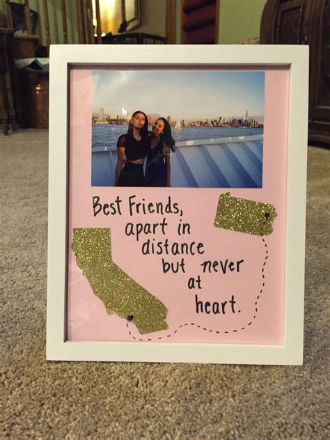 Long Distance Friendship Picture Frame Diy T For Bff Friend