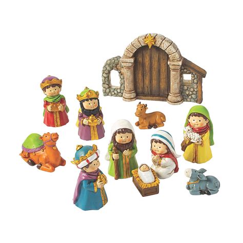 Polyresin Nativity Set Home Decor 11 Pieces