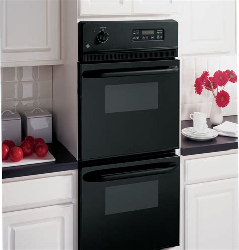 Jrp28bjbb Ge 24 Double Wall Oven Black