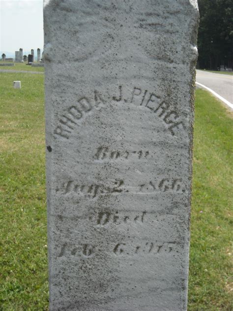 Rhoda Jane Creger Pierce 1866 1915 Find A Grave Memorial