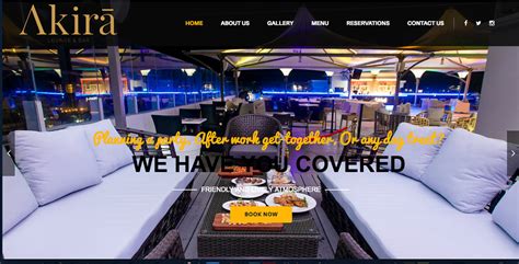 Akira Lounge And Bar Website And Logo Design On Behance