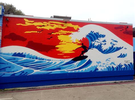 Wall Mural Mission Beach | Mission Beach Pacific Ocean Boardwalk Bay