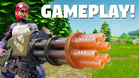 Minigun Gameplay Fortnite Battle Royale Youtube