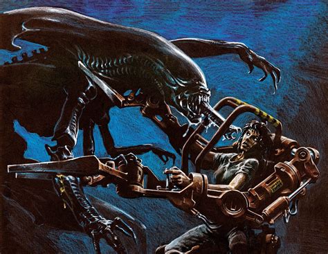 Concept Art By James Cameron For Aliens 1986 Alien Art Concept Art Art