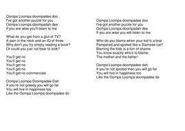 Willy wonka and the chocolate factory soundtrack lyrics: NOV UPDATE: Oompa Loompa song / Charlie and the Chocolate ...