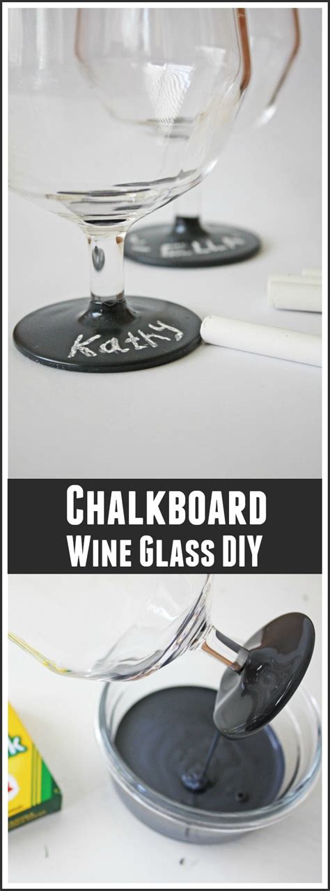 Chalkboard Wine Glass Diy Catch My Party