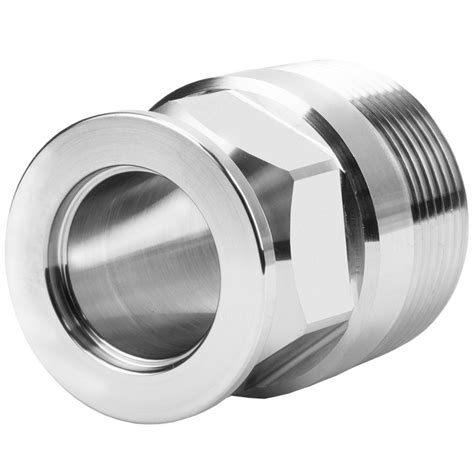 Ideal Vacuum Adapter Kf 40 To Npt 1 14 In Male Pipe Iso Kf Flange Size Nw 25 Stainless