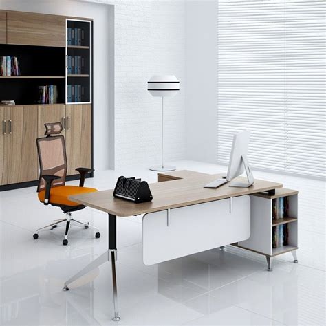 Simple Office Furniture Made In China Melamine Board Modern Design L