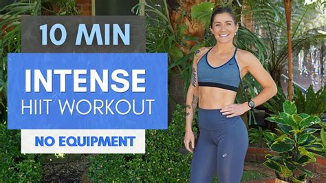 10 Minute Intense Hiit Full Body Workout No Equipment Plank