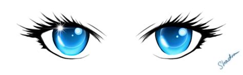 Blue Anime Eyes By Shadedastral On Deviantart