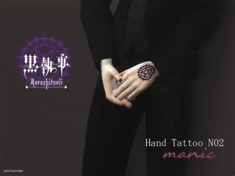 The Sims Resource Hand Tattoo Manic Black Butler • Sims 4 Downloads