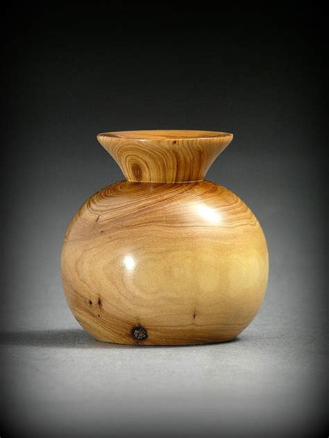 Small Sandalwood Vase Wood Turning Wooden Vase