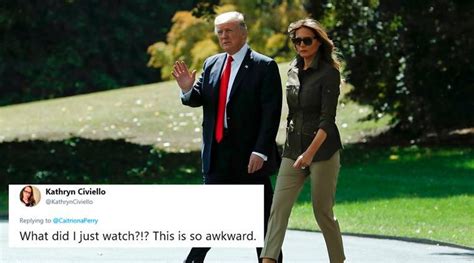 Video Donald Trumps Latest Awkward Handshake With Melania Trump Has