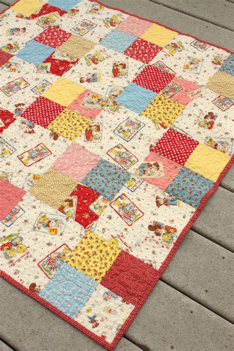 Simple Four Patch Baby Quilt Quilts Steppmuster Quiltmuster