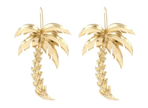 Palm Tree Earrings Gold Gold Earrings Drop Earrings Earring Tree