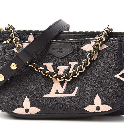 louis vuitton empreinte monogram giant multi pochette accessories black beige 713981 fashionphile