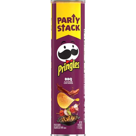 Kelloggs Pringles Snacks Bbq Potato Crisps Chips 71 Oz