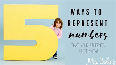 5 Ways To Represent Numbers That Our Students Must Know Mrs Balius