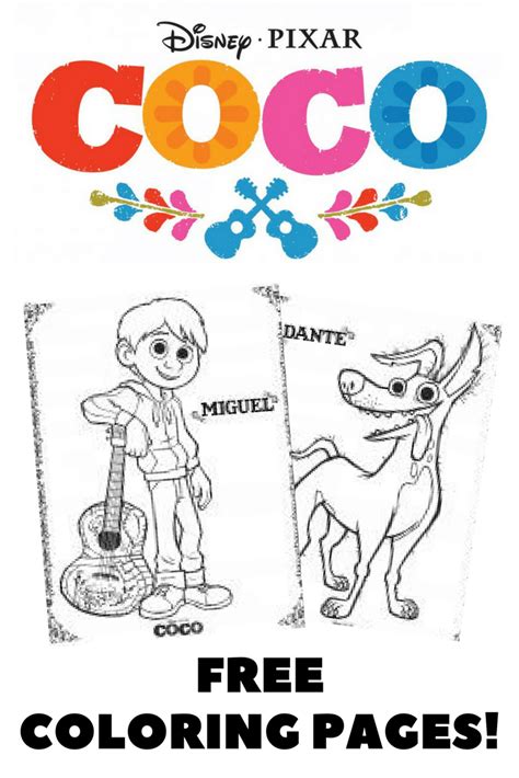 Free Printable Coco Coloring Pages