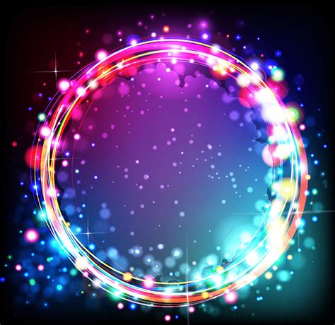 Free Download Purple And Multicolored Circle Illustration Light
