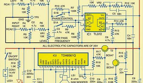 car subwoofer amplifier circuit diagrams