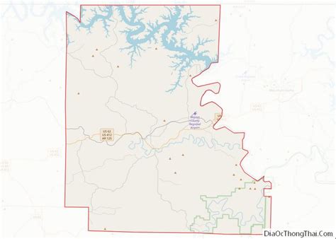 Map Of Marion County Arkansas Địa Ốc Thông Thái