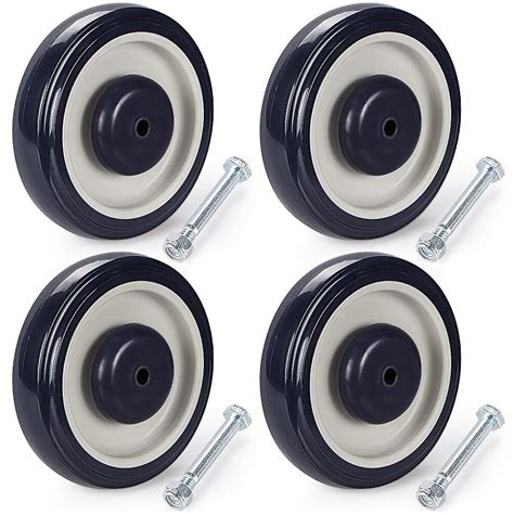Skelang Shopping Cart Wheels 5 Inches Polyurethane Casters With 516