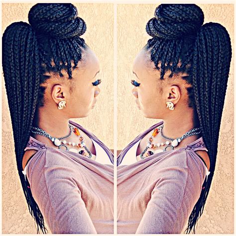 This hairstyle features micro box braid with a twist at the end section. Pin on Fashiontips