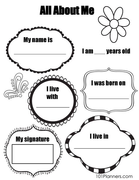 Read All About Me Worksheet