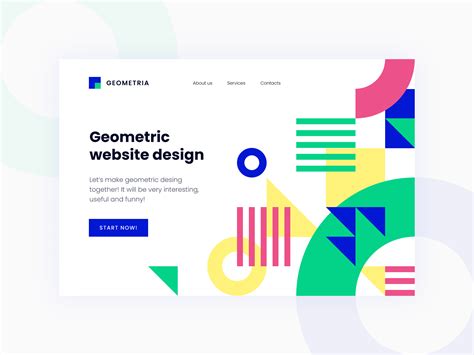 Geometric Website Design By Yan Ageenko On Dribbble