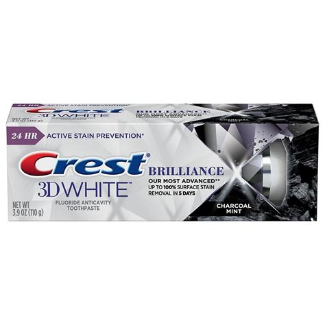 Crest 3d White Brilliance Toothpaste Charcoal Mint Shop Oral Hygiene