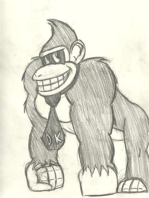 Donkey Kong Sketch By Akb Drawsstuff On Deviantart