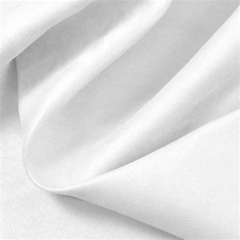 White Microsuede Fabric Onlinefabricstore