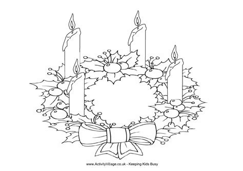 39+ christmas wreath coloring pages for printing and coloring. Advent Wreath Coloring Pages - Coloring Home