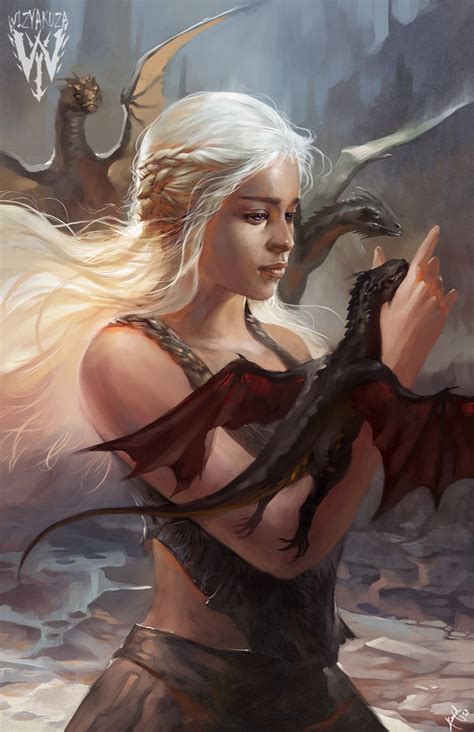 mother of dragons Таргариены Великие дома Вестероса Игра престолов Wizyakuza Ceasar