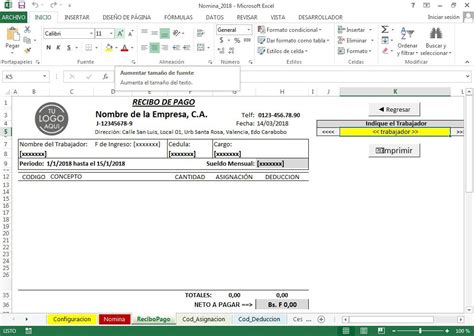 Plantilla De Recibo De Pago En Excel Gratis Sample Excel Templates