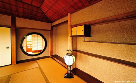 Traditional Japanese House Kobuntei Round Window