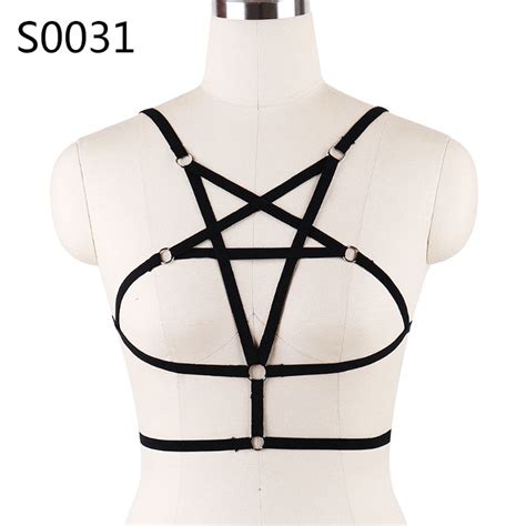 Women Ladies Hollow Out Sexy Lingerie Bra Harness Bustier Top Bandage