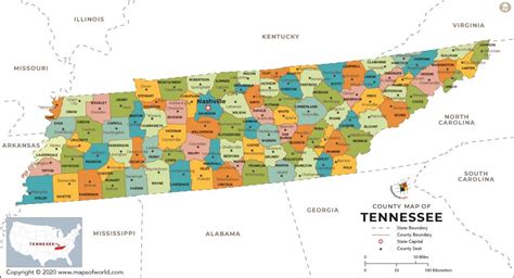 Tennessee County Map Tennessee Counties Tn County Map
