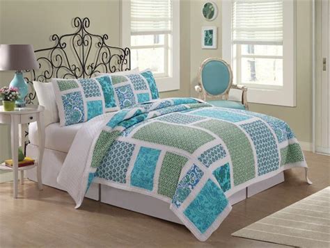 Discover the best coastal bedding sets and beach bedding sets. NAUTICAL BEACH COTTAGE BLUE GREEN FLORAL TWIN FULL QUEEN ...
