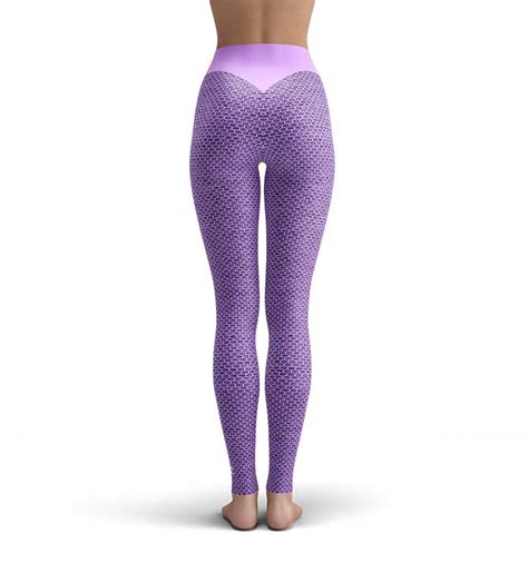 Honeycomb Lavender Yoga Pants Action Curves