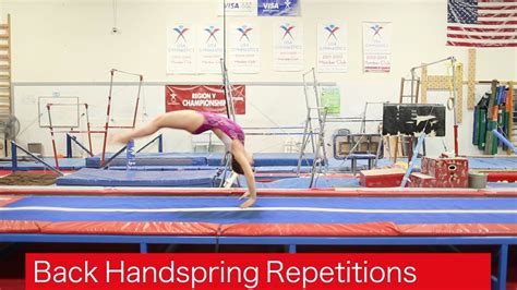 Floor Back Handsprings Repetitions Back Handspring Gymnastics